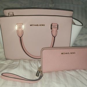 Micheal Kors satchel and wallet